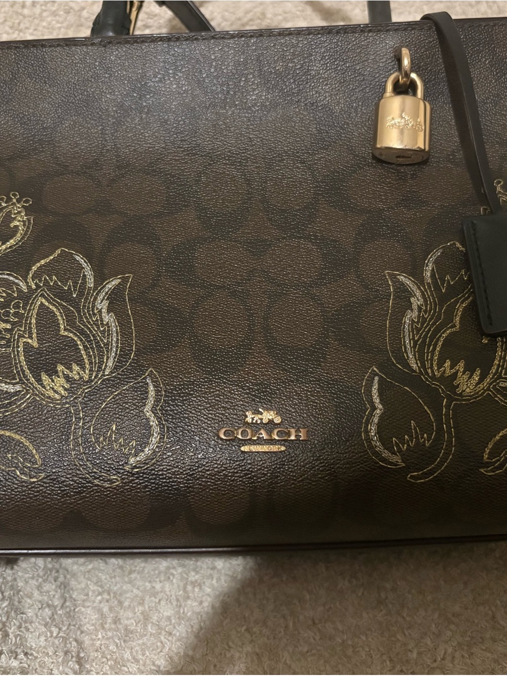 COACH embroidered Zoe Carryall